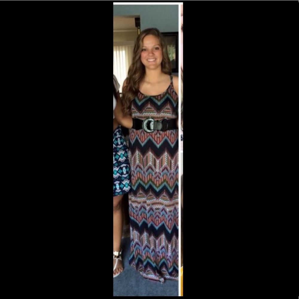 Multi colored maxi dress